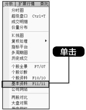 3.3 利用【分析】菜单查看股市动态