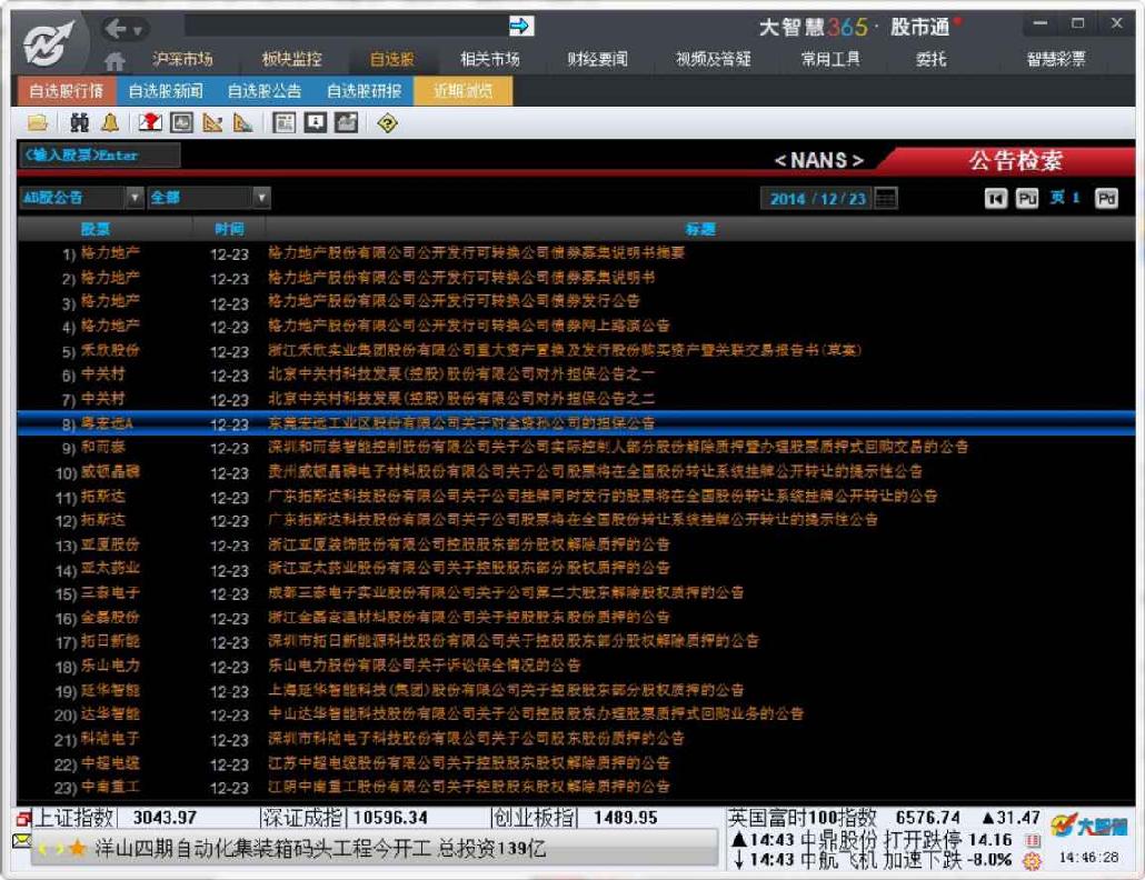 6.8　公告新闻浏览