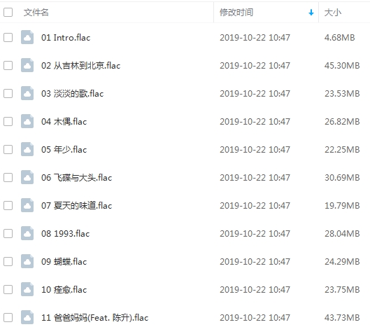 许飞9张专辑歌曲合集[FLAC/MP3/1.41GB]百度云网盘下载