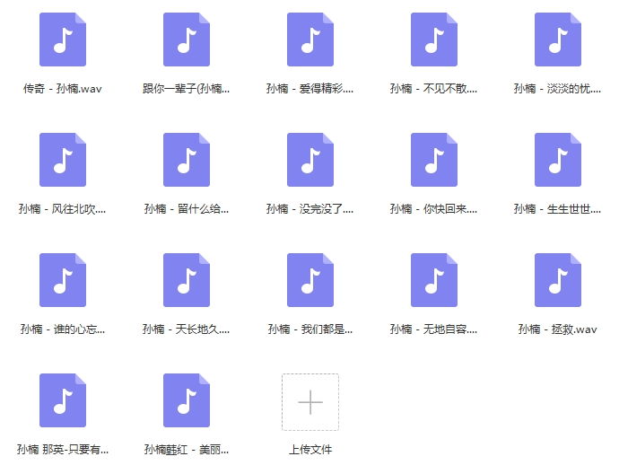 孙楠无损歌曲精选17首[WAV/775.42MB]百度云网盘下载