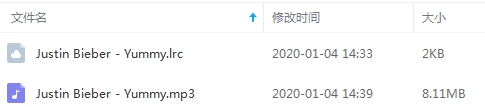 贾斯汀比伯(Justin Bieber)单曲《Yummy》[MP3/8.11MB]百度云网盘下载