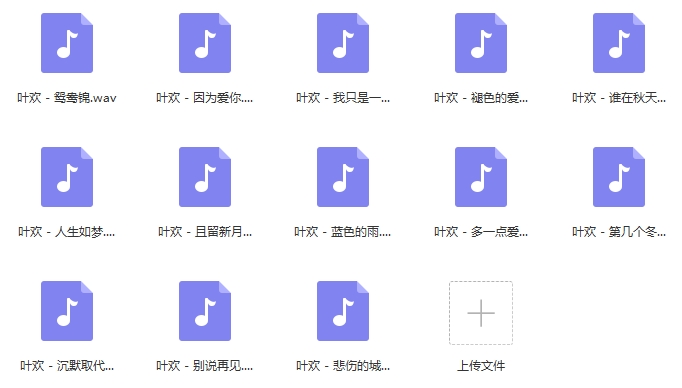 叶欢无损歌曲精选13首[WAV/573.58MB]百度云网盘下载