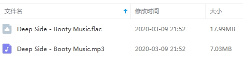 Deep Side单曲《Booty Music》[FLAC/MP3/25.02MB]百度云网盘下载