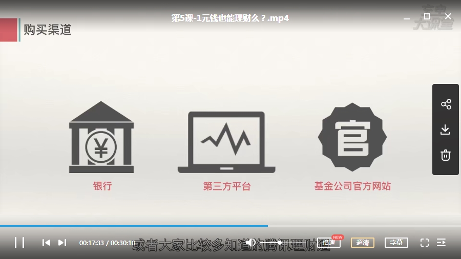 人人有用的零基础理财入门课视频合集[MP4/1.86GB]百度云网盘下载