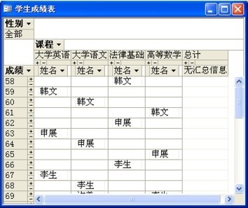 图4-5 数据透视表窗体