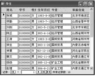 图4-14 表格式窗体