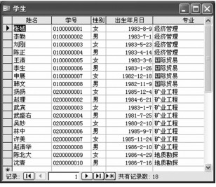 图4-15 数据表窗体