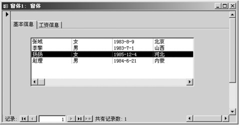 图4-85 添加列表框的选项卡