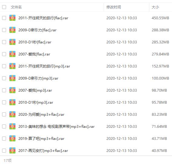 唐禹哲(2007-2019)4张专辑歌曲合集[FLAC/MP3/2.08GB]百度云网盘下载