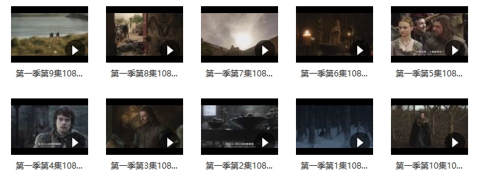 美剧《权力的游戏/冰与火之歌》第一季超清[MP4/19.51GB]百度云网盘下载 