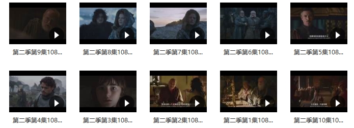 美剧《权力的游戏/冰与火之歌》第二季超清[MP4/18.80GB]百度云网盘下载