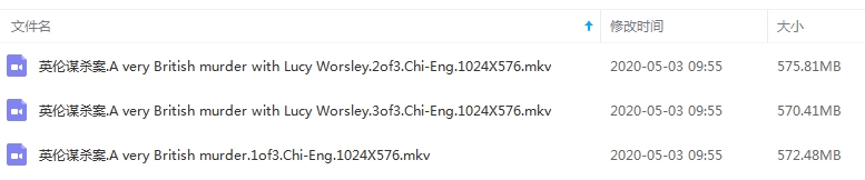 BBC纪录片《英式谋杀》全3集视频英语中字[MKV/1.68GB]百度云网盘下载