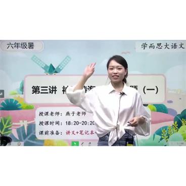 学而思-薛春燕五年级升六年级语文2020年暑期培优班视频课件[MP4/9.94G]百度云网盘下载