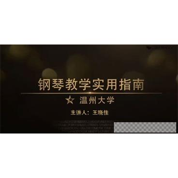 王晓佳-温州大学慕课《钢琴教学实用指南》视频[MP4/3.80GB]百度云网盘下载